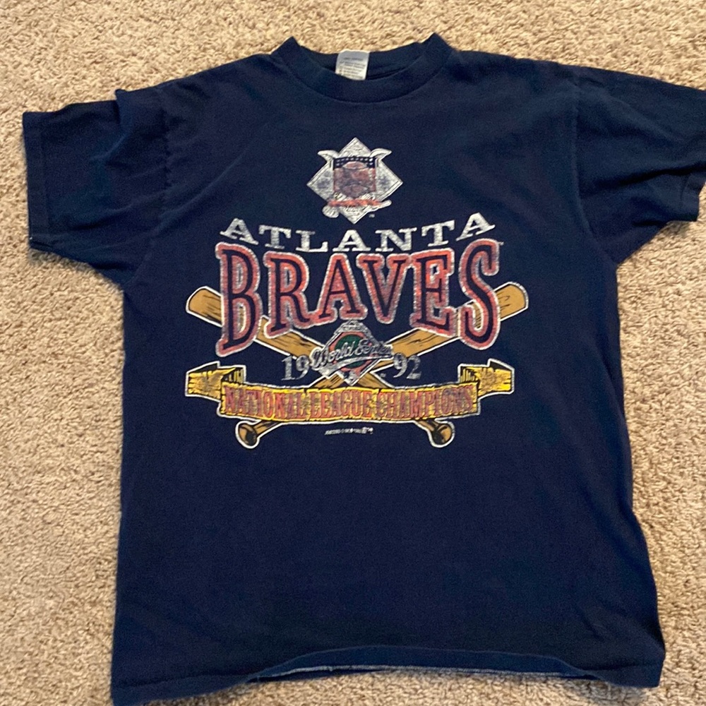 Vintage Atlanta Braves championship shirt